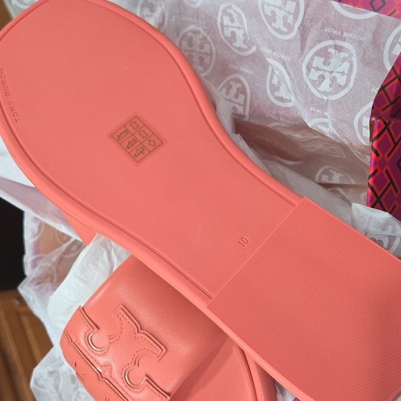 Tory Burch Double T Sport Slide Nappa Leather - Picture 8 of 9